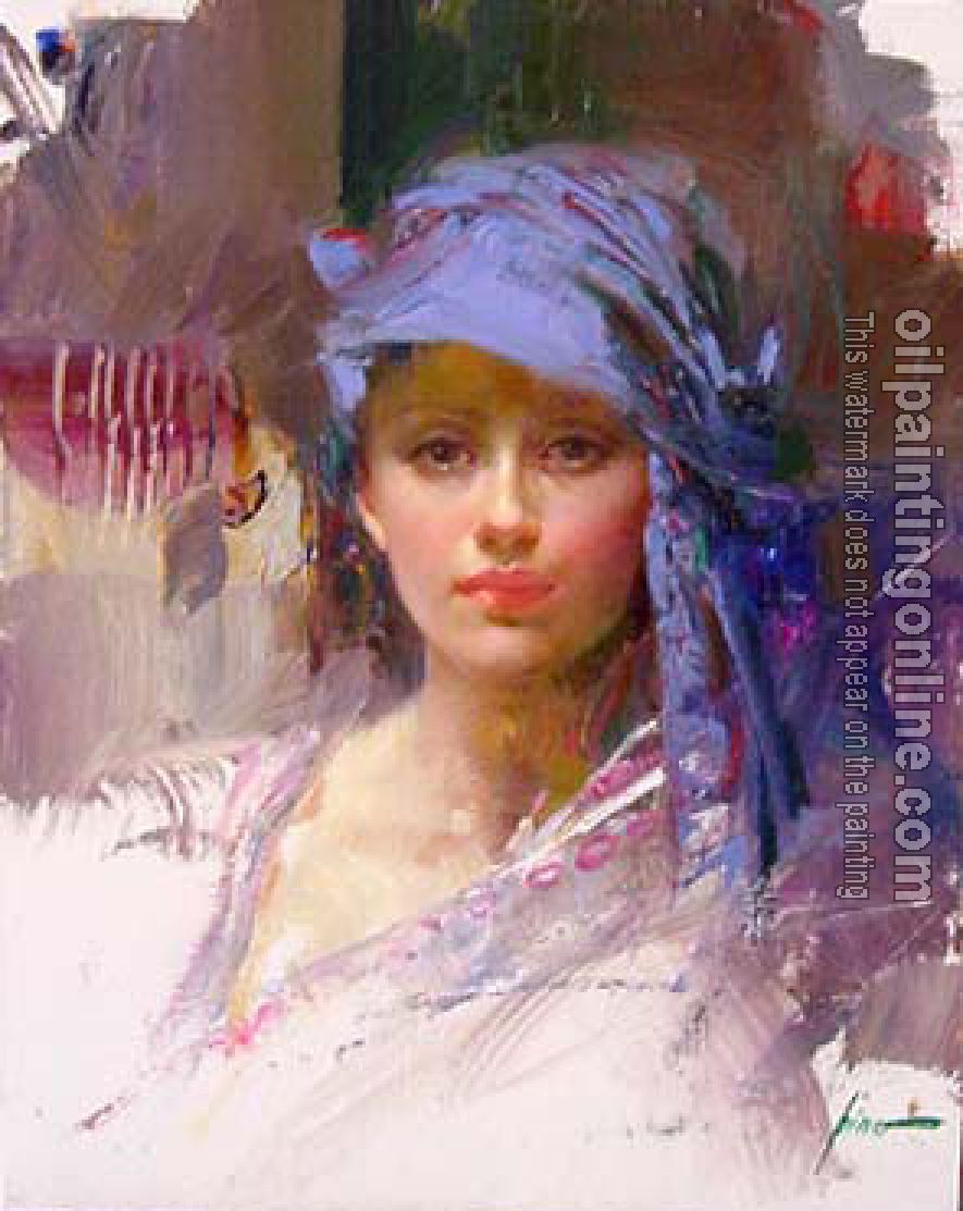 Pino Daeni - Impression oil painting.